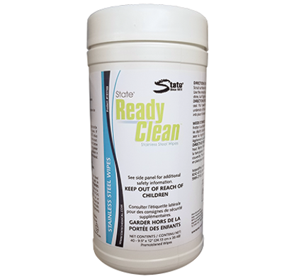 ReadyClean™ Stainless Steel Wipes - Case of 6 - State Industrial